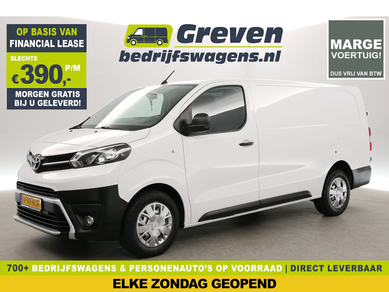 Toyota ProAce - 2.0 D-4D 145PK L3H1 | MARGE | 360° Camera | Airco | 3-Zits | Cruise | Carplay - AutoWereld.nl
