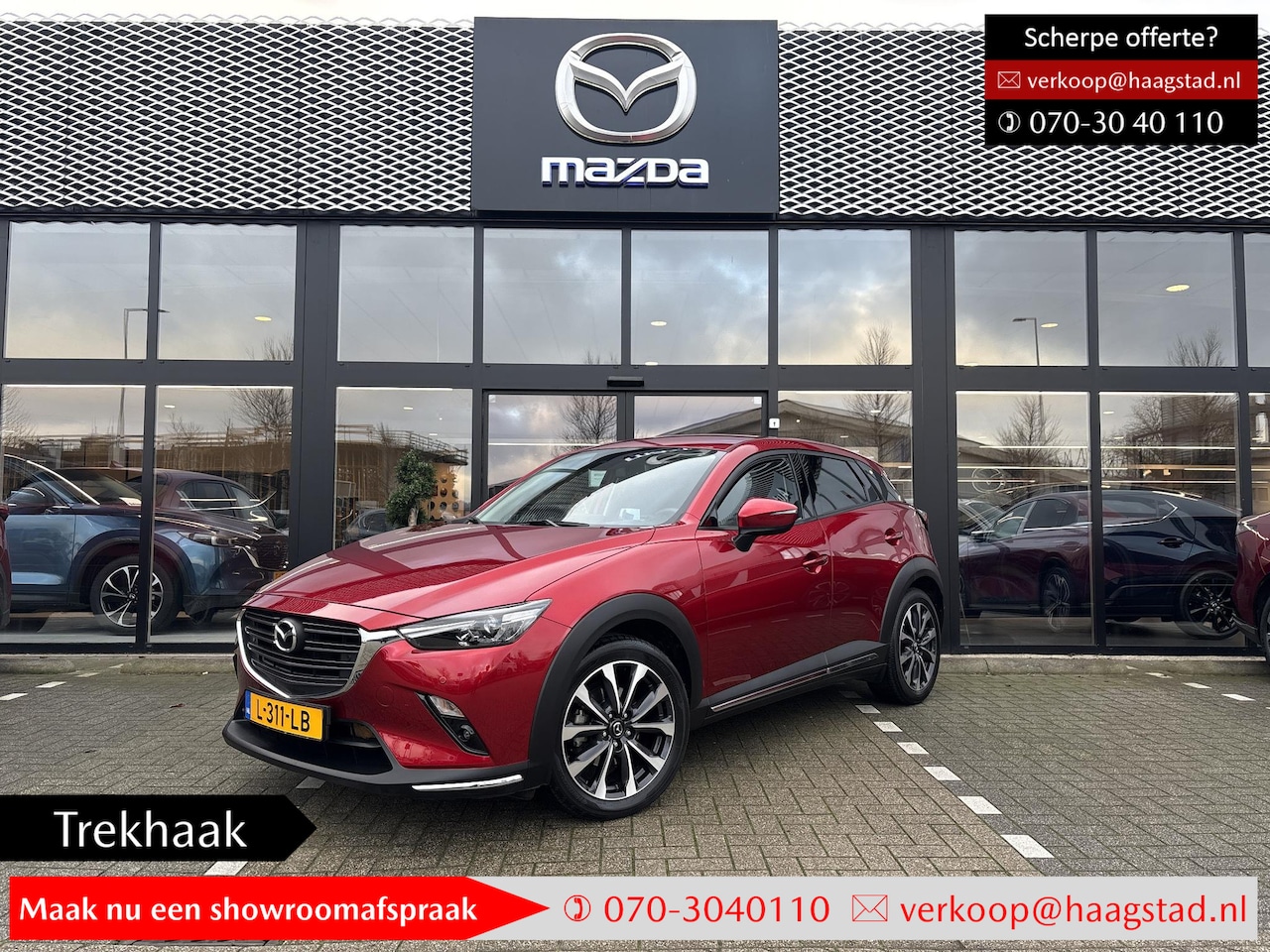 Mazda CX-3 - 2.0 SkyActiv-G 121 Luxury 1e Eigenaar/Dealer Onderhouden/Trekhaak/Apple Carplay-Android Au - AutoWereld.nl