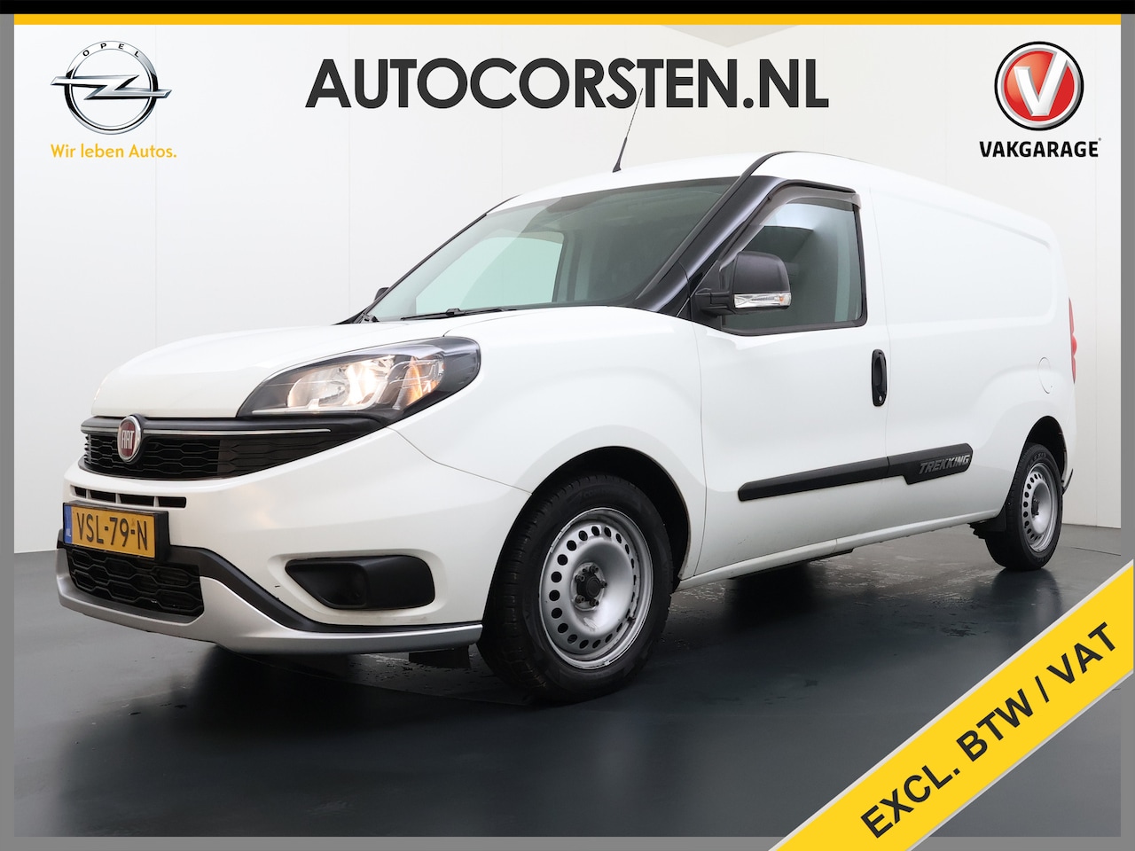 Fiat Doblò Cargo - Trekking 1.6JTD 105PK L2H1 3-Peroons Airco Navi* Apple Carplay Android Auto Bluetooth S Tr - AutoWereld.nl