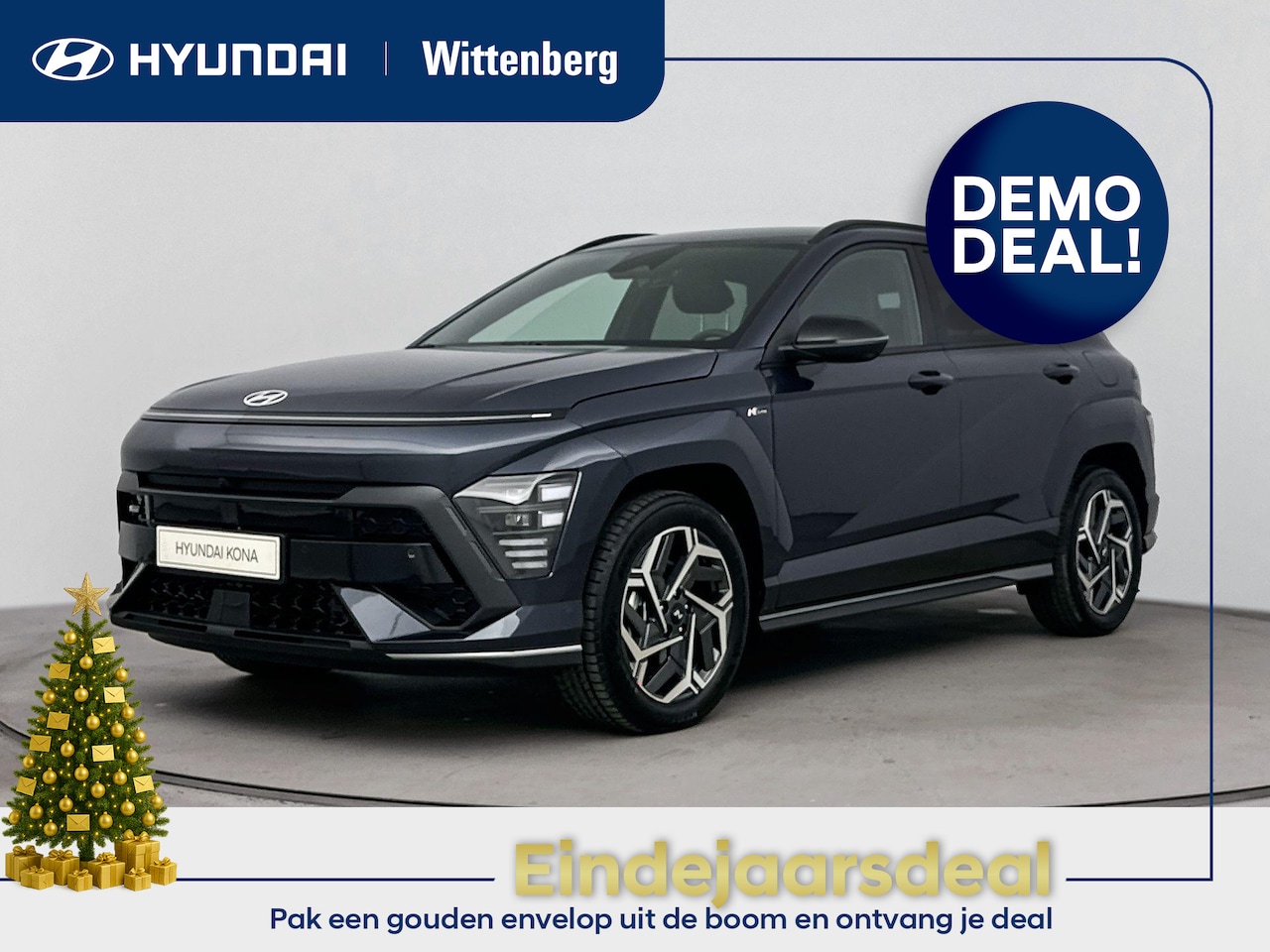 Hyundai Kona - 1.6 GDI HEV N Line 138pk | 18" Lm-wielen | Memory | Stoel + stuurverwarming | El. bed. ach - AutoWereld.nl