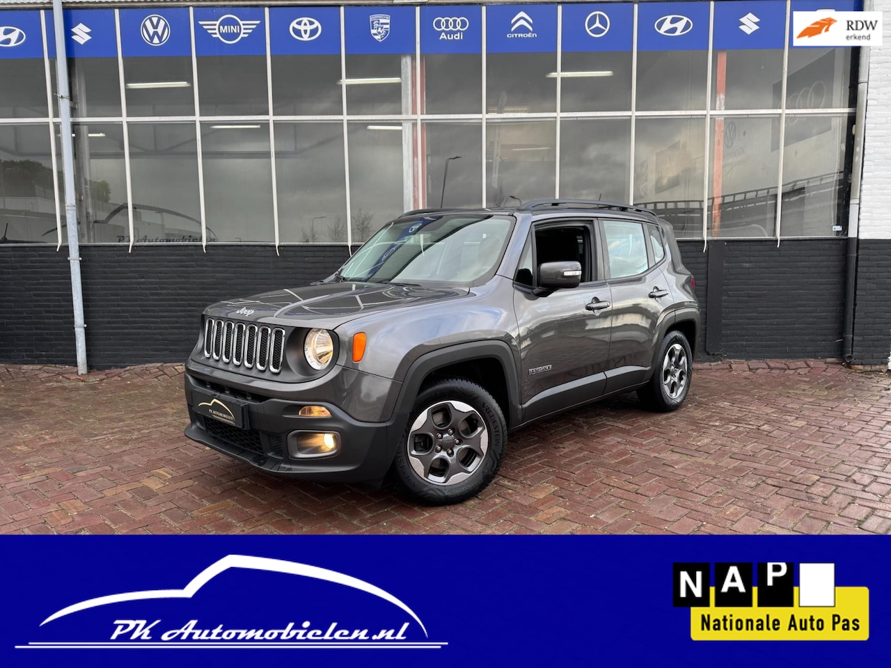 Jeep Renegade - 1.6 E-Torq Longitude **STUUR + STOELVERWARMING + NAVI** - AutoWereld.nl