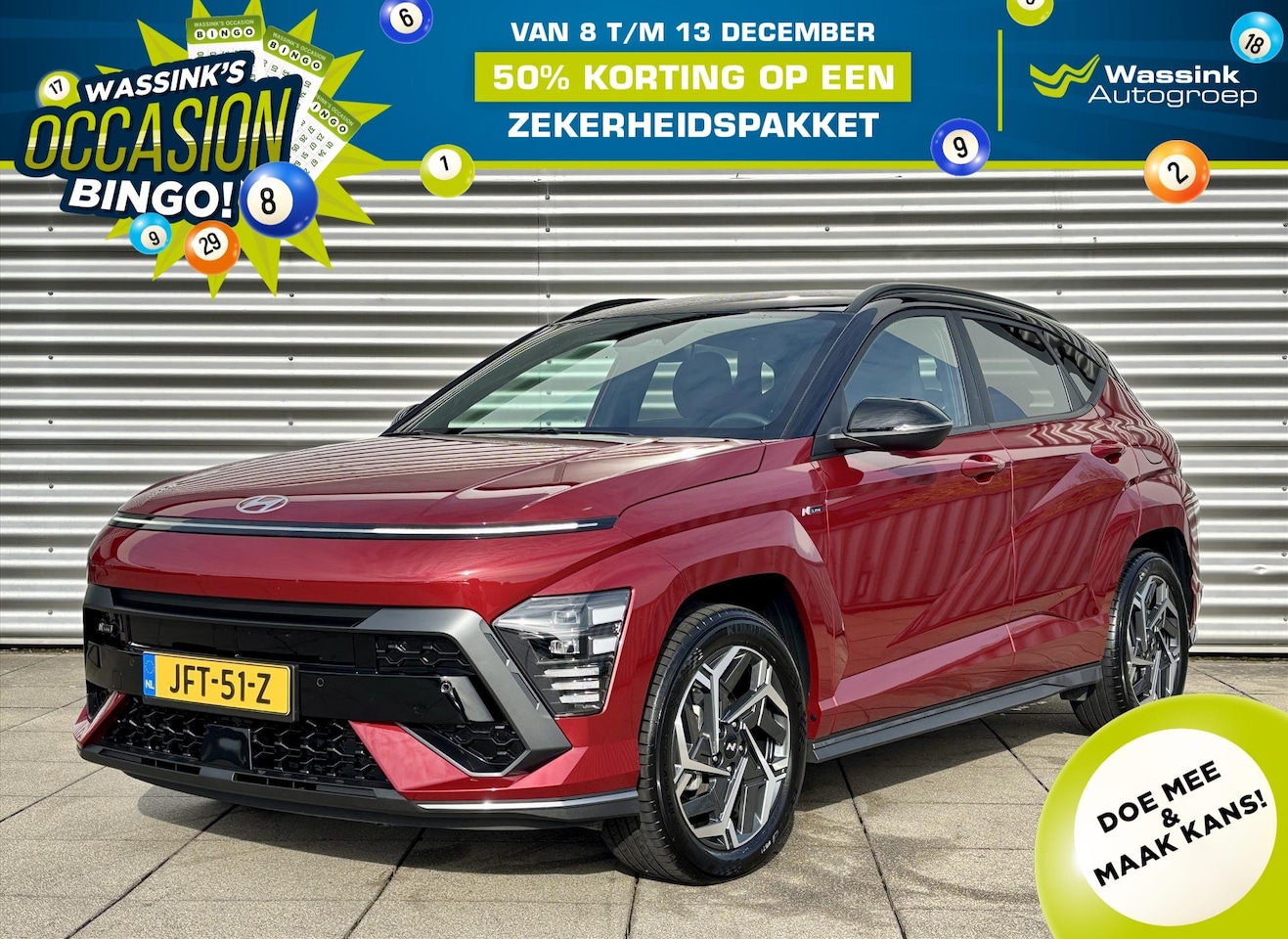 Hyundai Kona - 1.6 GDI HEV 141pk DCT Automaat N-Line Two-Tone | 18 Inch | Navigatie | Camera - AutoWereld.nl