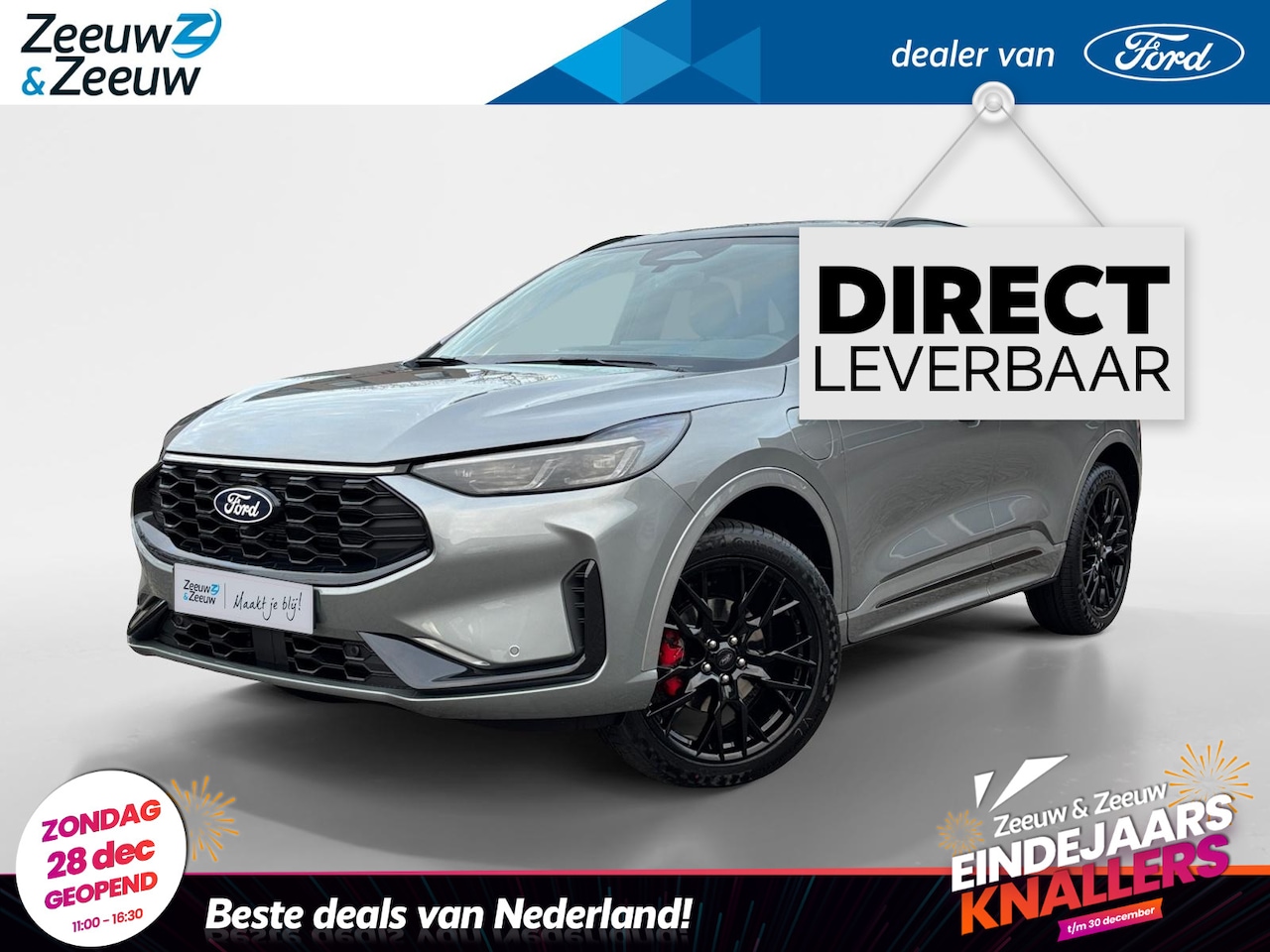 Ford Kuga - 2.5 PHEV Sound Edition | Panoramadak | El. Trekhaak | B&O Premium Audio | 20" Lichtmetalen - AutoWereld.nl