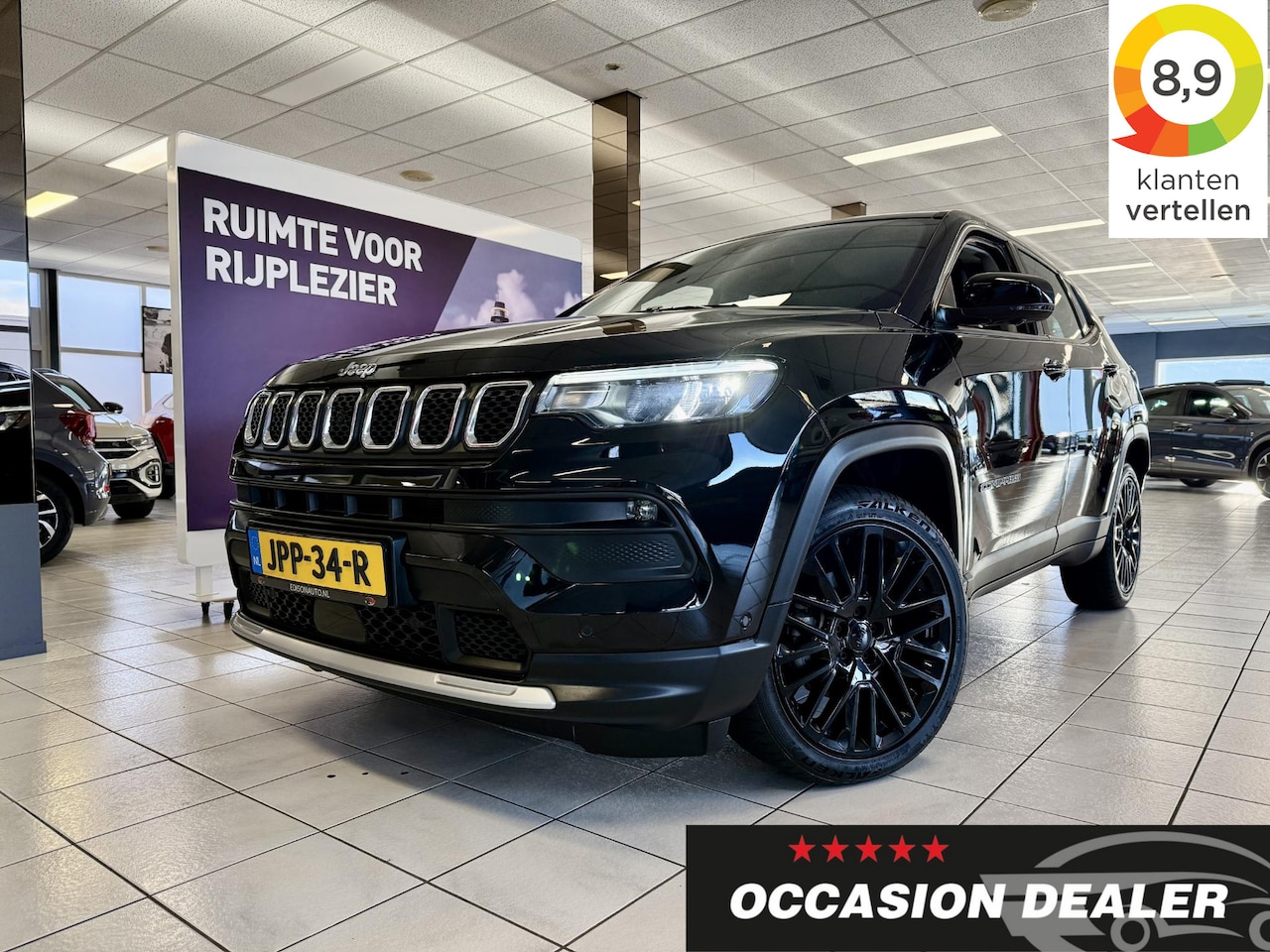 Jeep Compass - 1.5T e-Hybrid Altitude *LM19*ADAP*KEYL*APP*360CAM* - AutoWereld.nl