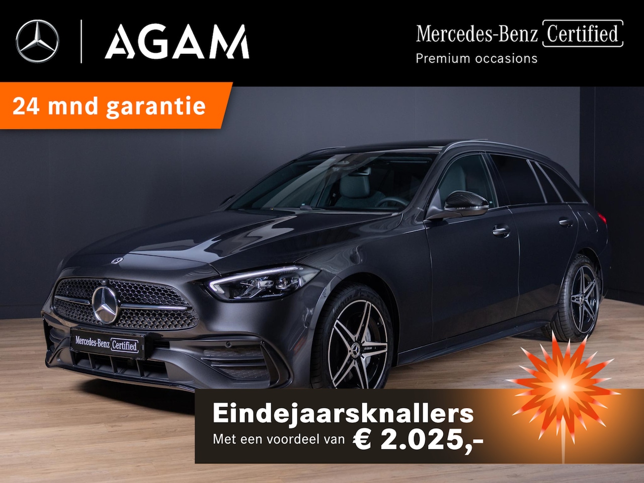 Mercedes-Benz C-klasse Estate - 300 e Star Edition AMG Line Panorama dak - AutoWereld.nl