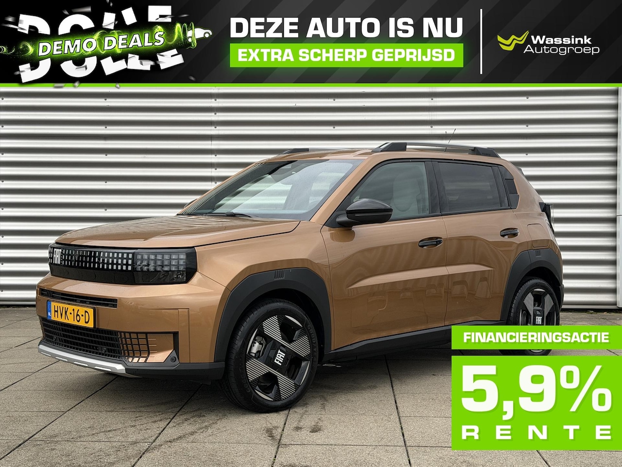 Fiat Grande Panda - DEMO DEAL I 44kWh 113pk La Prima Navigatie | Camera | Stoel/Stuur/Voorruitverwarming | LED - AutoWereld.nl