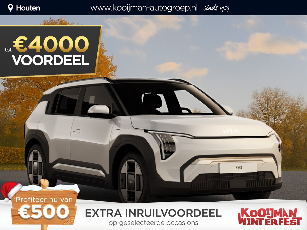 Kia EV3 - Air 58.3 kWh €32.995,- RIJKLAAR! Nu €4.000,- voordeel! Nu extra scherp geprijsd! - AutoWereld.nl