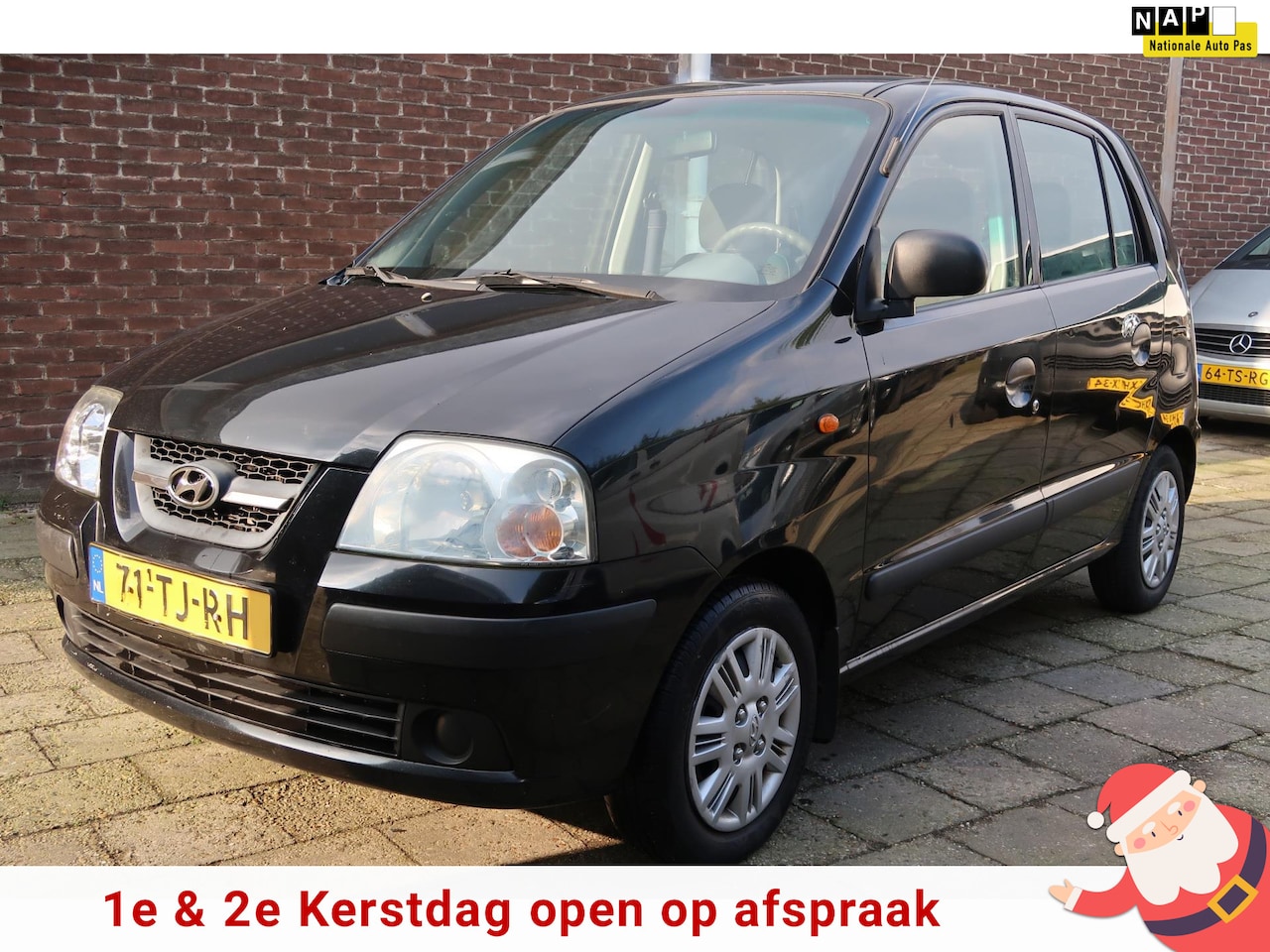 Hyundai Atos - 1.1i Active Cool 1.1i Active Cool, Airco, 2 elektrische ramen, Zwart Metallic, Stuurbekrachting! - AutoWereld.nl