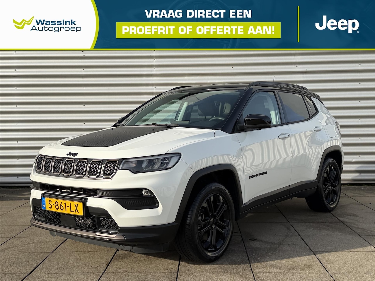 Jeep Compass - 1.3T PHEV 4XE 240pk EAWD Automaat Upland Navigatie | Camera | Adaptive Cruise Control | Al - AutoWereld.nl