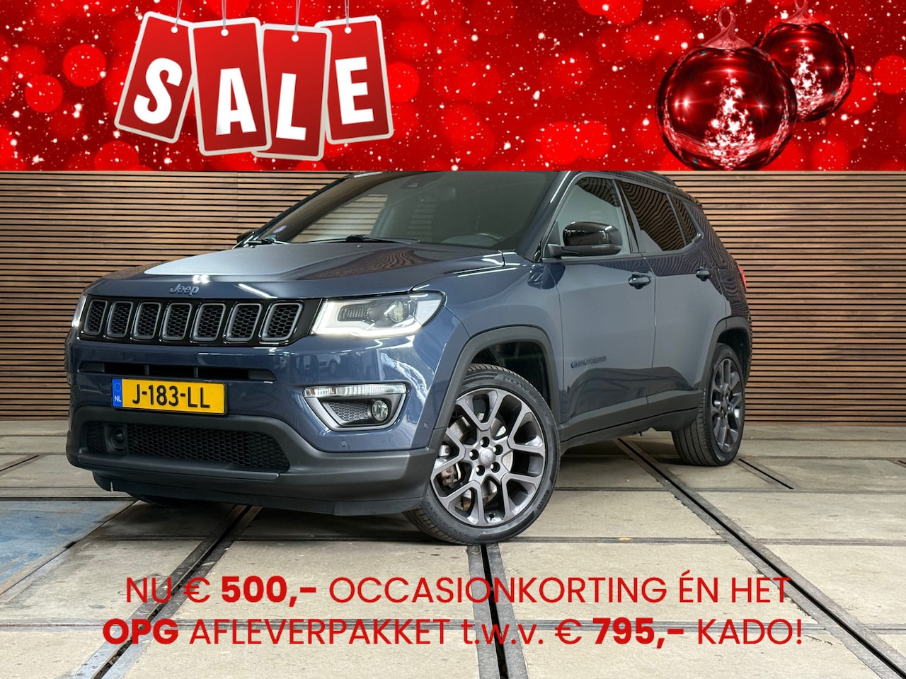 Jeep Compass - 4xe 240 Plug-in Hybrid Electric S | Alpine | 19' inch | Leder | Trekhaak | LED - AutoWereld.nl