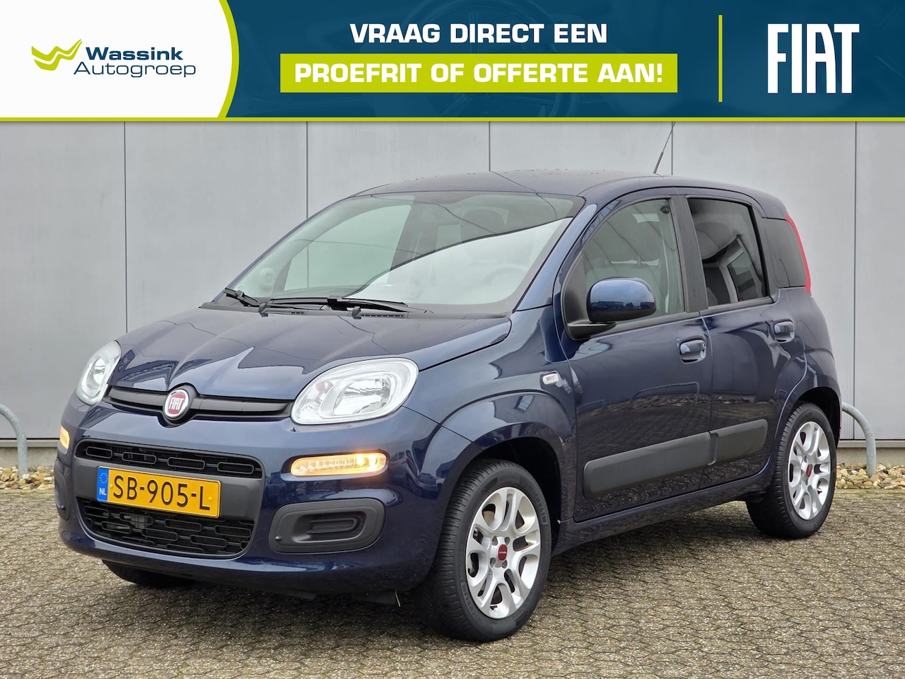 Fiat Panda - 80PK Turbo Lounge | Airco | Bluetooth | Lichtmetalen Velgen - AutoWereld.nl