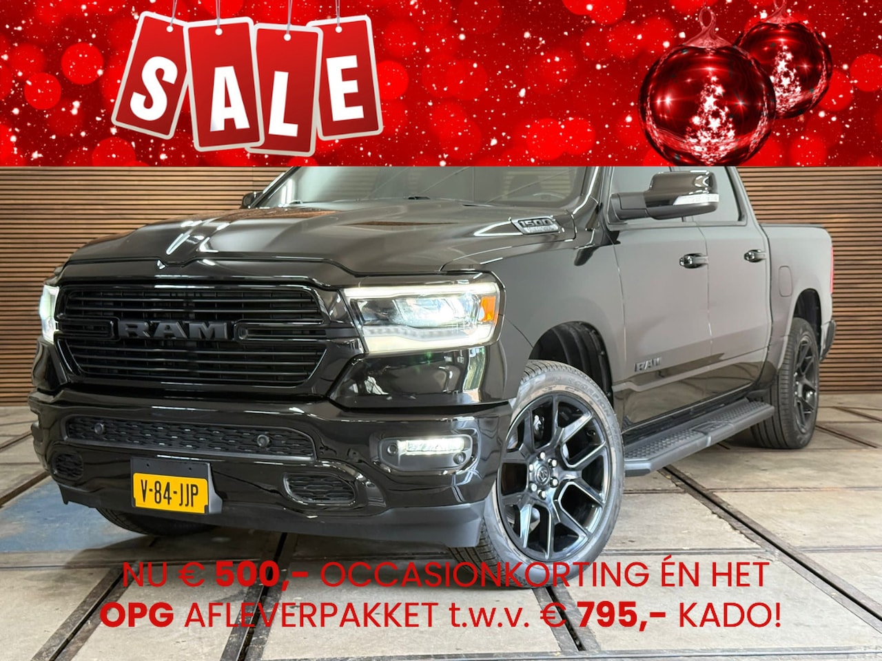 Dodge Ram 1500 - 5.7 V8 4x4 Crew Cab Sport | Full BLACK | Camera | ALPINE | Soft Cover | Apple Carplay | Cr - AutoWereld.nl