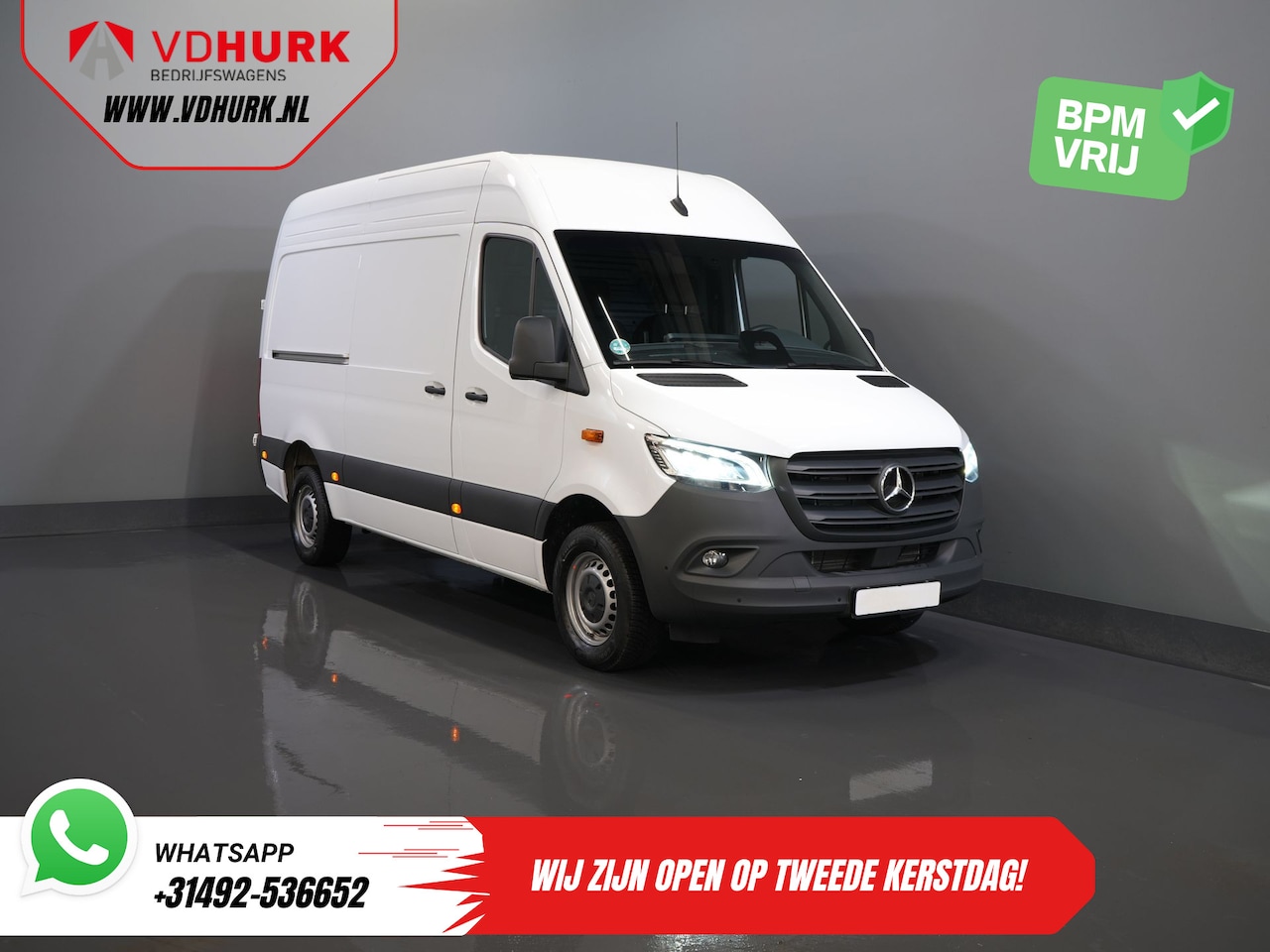 Mercedes-Benz Sprinter - 317 Aut. L2H2 BPM VRIJ! LED/ 270 Gr.Deuren/ Gev.Stoel/ Stoelverw./ Navi/ Camera/ PDC/ Beti - AutoWereld.nl