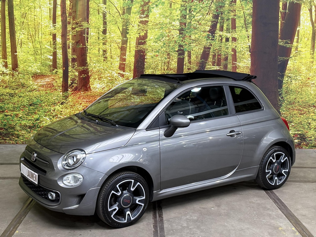 Fiat 500 C - 1.2 Lounge Sport Cabriolet Airco LED Apple Carplay PDC 16 Inch Leder Stof Virtual DAB Crui - AutoWereld.nl