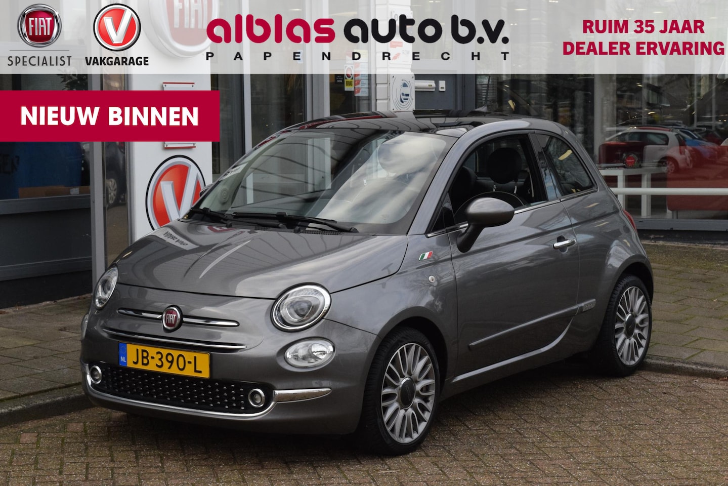 Fiat 500 - 80pk Lounge|Orig. NL|Nav|Pano|PDC|16" - AutoWereld.nl