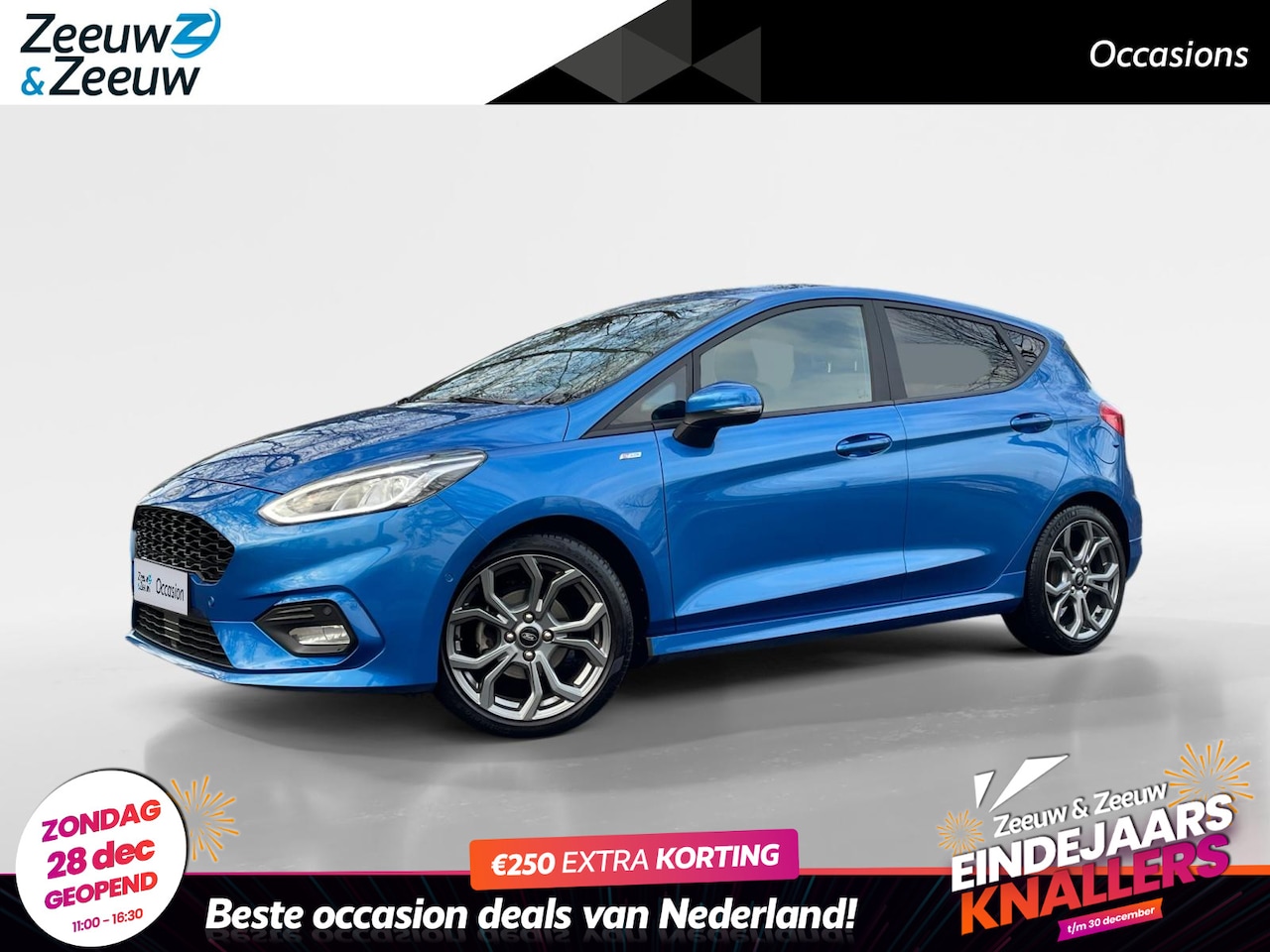 Ford Fiesta - 1.0 EcoBoost ST-Line | Adaptieve Cruise Control | Camera | Privacy Glass | Dodehoek detect - AutoWereld.nl