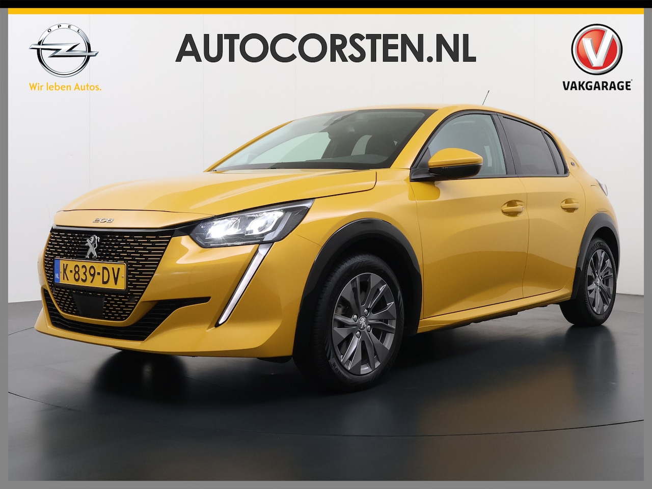 Peugeot e-208 - EV 50kWh Navi 360°Camera Apple Carplay Android 1/2 Leer Ecc Cruise Control Allure SOH 90% - AutoWereld.nl