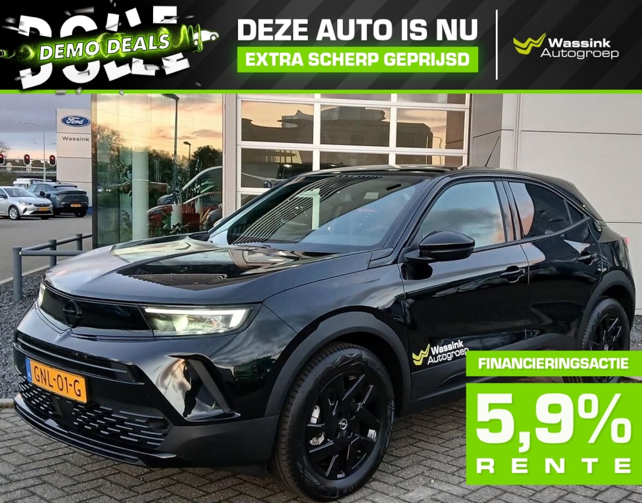 Opel Mokka - 1.2 Turbo Hybrid 136pk eDCT GS| DEMO DEAL | Camera achter | Navigatie | Licht metalen velg - AutoWereld.nl