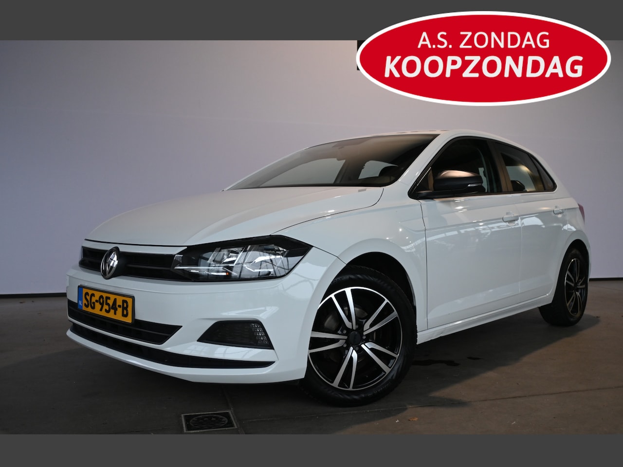 Volkswagen Polo - 1.0 MPI Trendline Lichtmetaal Limiter Elektrisch pakket All in Prijs Inruil Mogelijk! - AutoWereld.nl