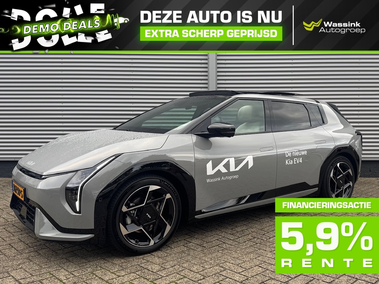 Kia EV4 - Dolle Demo Deals | 81,4 kWh 204PK GT-PlusLine | Stoelventilatie | Memory | Schuif/Kantelda - AutoWereld.nl