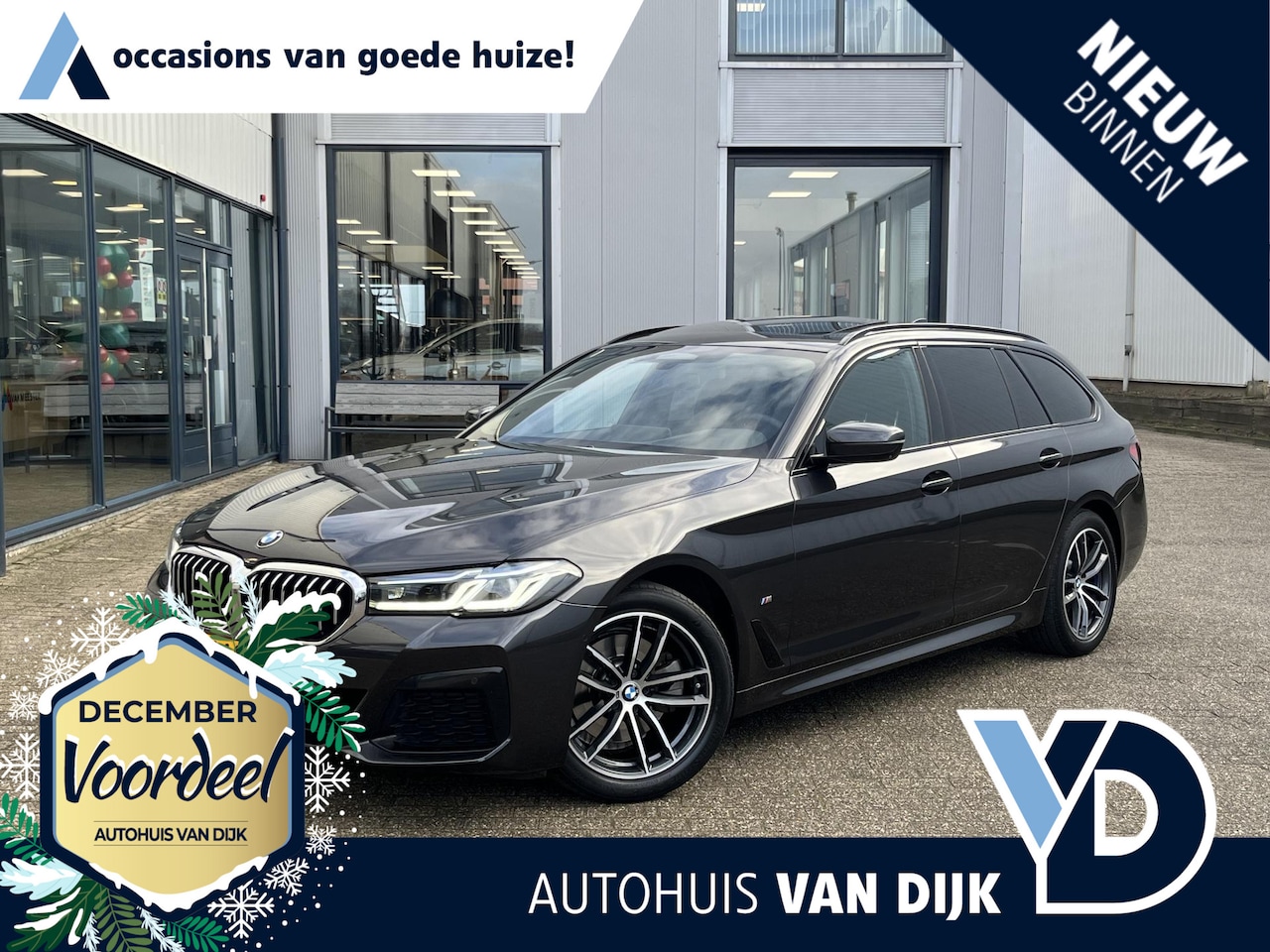 BMW 5-serie Touring - 520i High Executive | Voll.Historie/Leder/Pano.Dak/Head-Up/360º Camera/M-Pakket - AutoWereld.nl