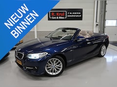 BMW 2-serie Cabrio - 220i Sport Automaat Airco-ecc Trekhaak afneembaar Navigatie Sportstoelen Leer Beige Diepze