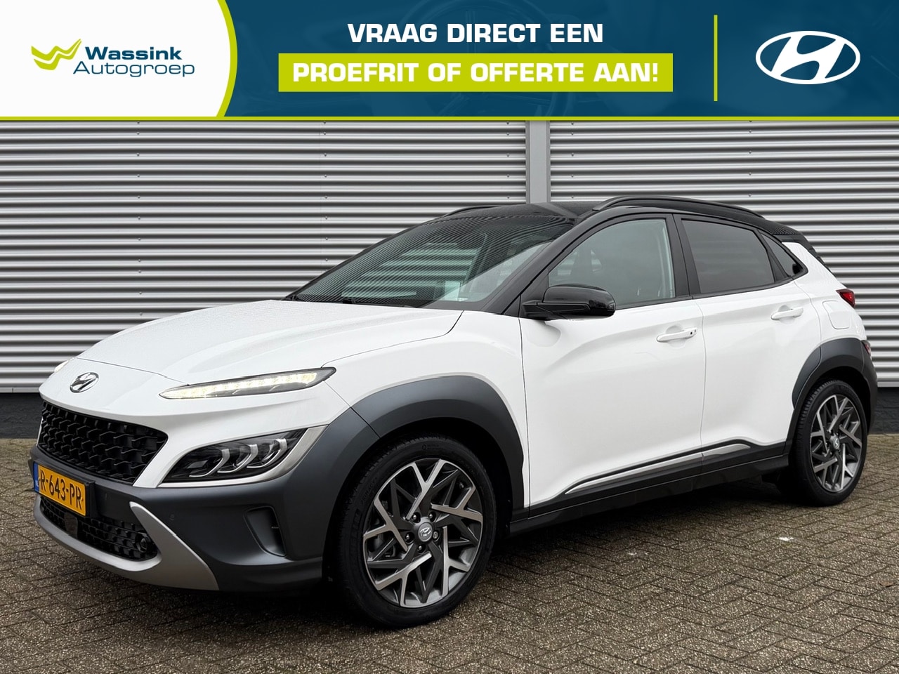 Hyundai Kona - 1.6 GDI HEV 141pk DCT Premium | Stoelkoeling | Stoel/Stuurwielverwarming | HUD | Krell | T - AutoWereld.nl