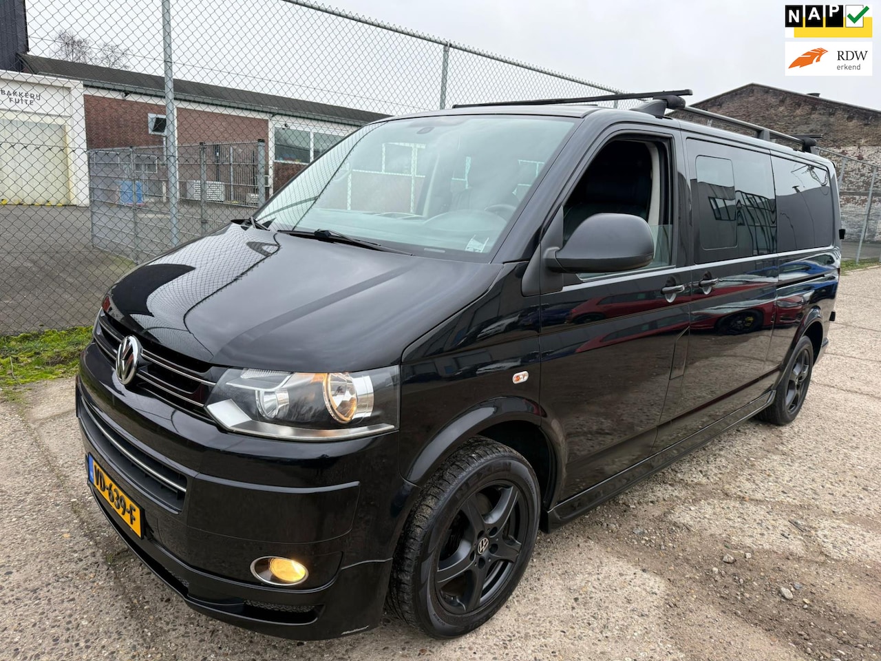 Volkswagen Transporter - 2.0 TDI L2H1 DC LEER/dak/AUTOMAAT - AutoWereld.nl