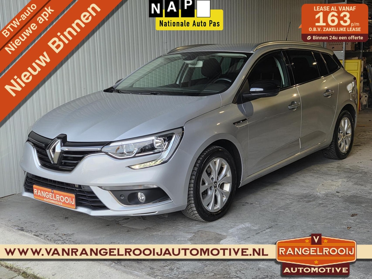 Renault Mégane Estate - 1.3 TCe Limited 1.3 TCe Limited, stoelverw., clima, cruise, keyless, 16" lmv - AutoWereld.nl