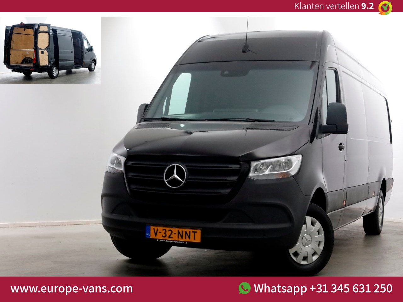 Mercedes-Benz Sprinter - 317 CDI 170pk RWD 9G Automaat L3H2 Maxi Navi/Camera/Trekhaak 3500kg 06-2022 - AutoWereld.nl