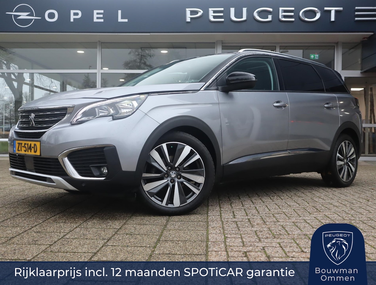 Peugeot 5008 - Allure PureTech 130PK S&S H6 7 persoons, Rijklaarprijs, Panoramadak Trekhaak Navigatie Cam - AutoWereld.nl