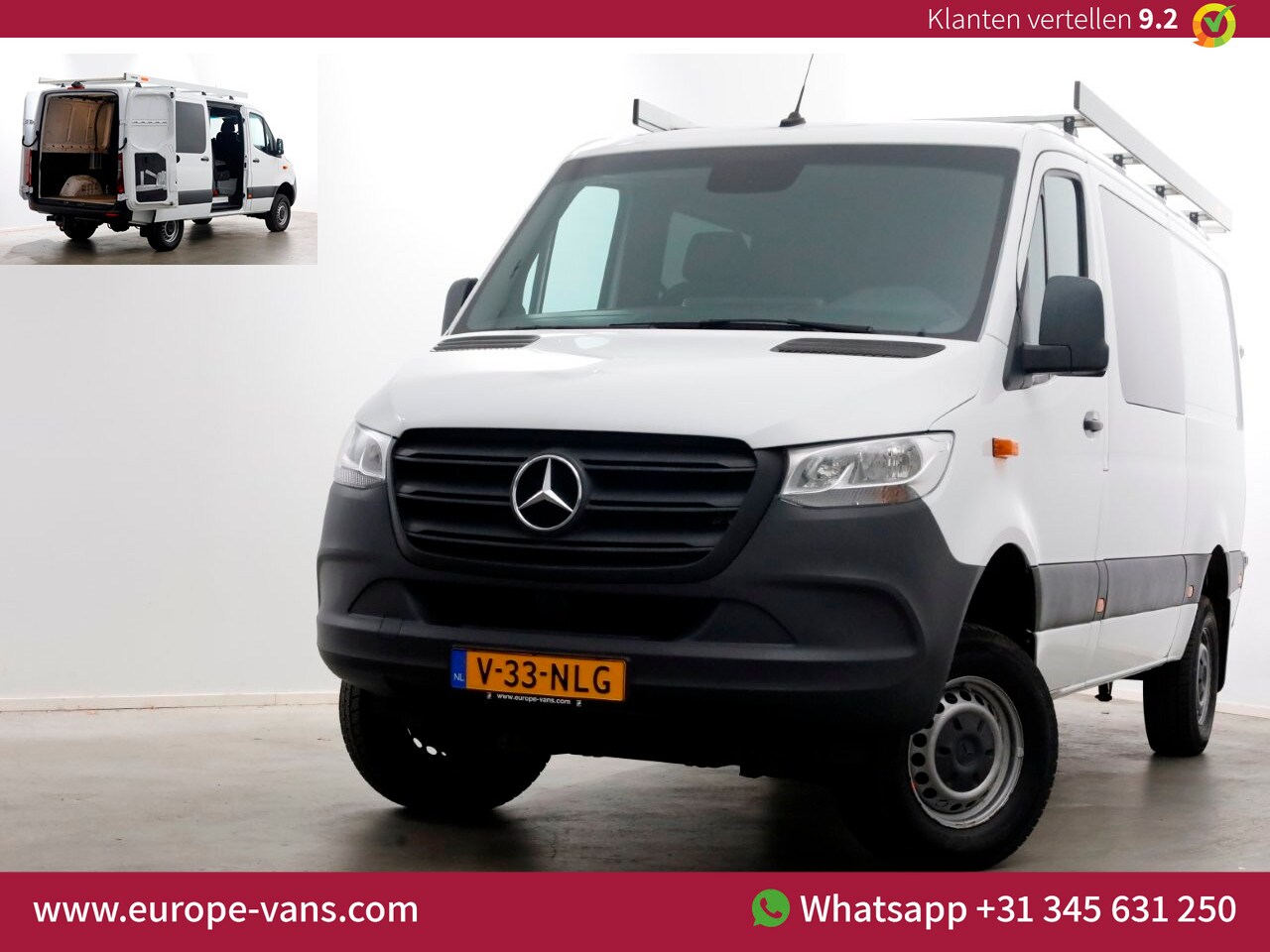 Mercedes-Benz Sprinter - 316 CDI 163pk L2H1 D.C. 4x4 ZG3 Airco/Navi/Camera 08-2020 - AutoWereld.nl