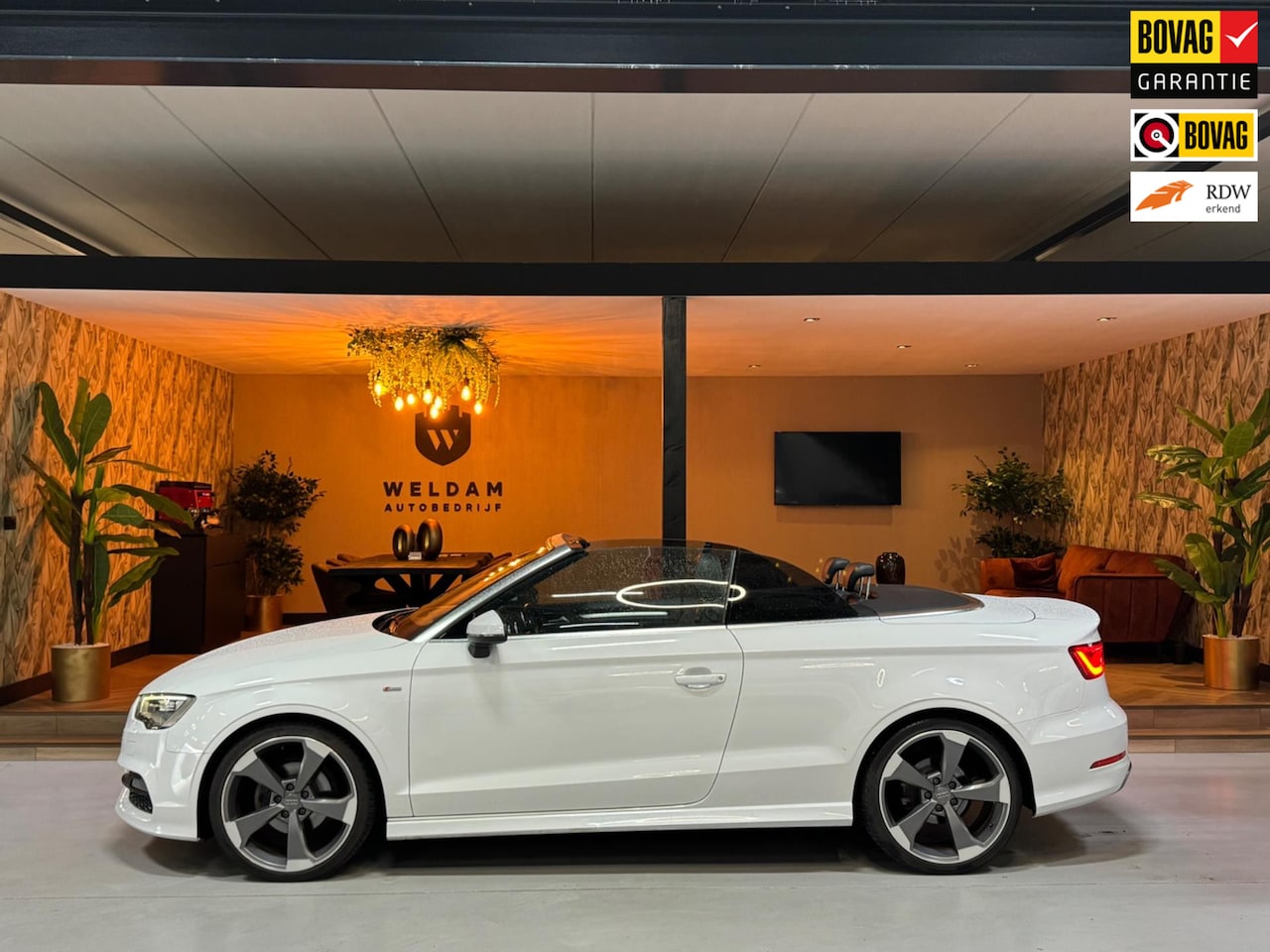 Audi A3 Cabriolet - 1.4 TFSI CoD Ambition Sport Edition NAP Garantie NekVW StoelVW Leder Cruise Navi Clima Led - AutoWereld.nl