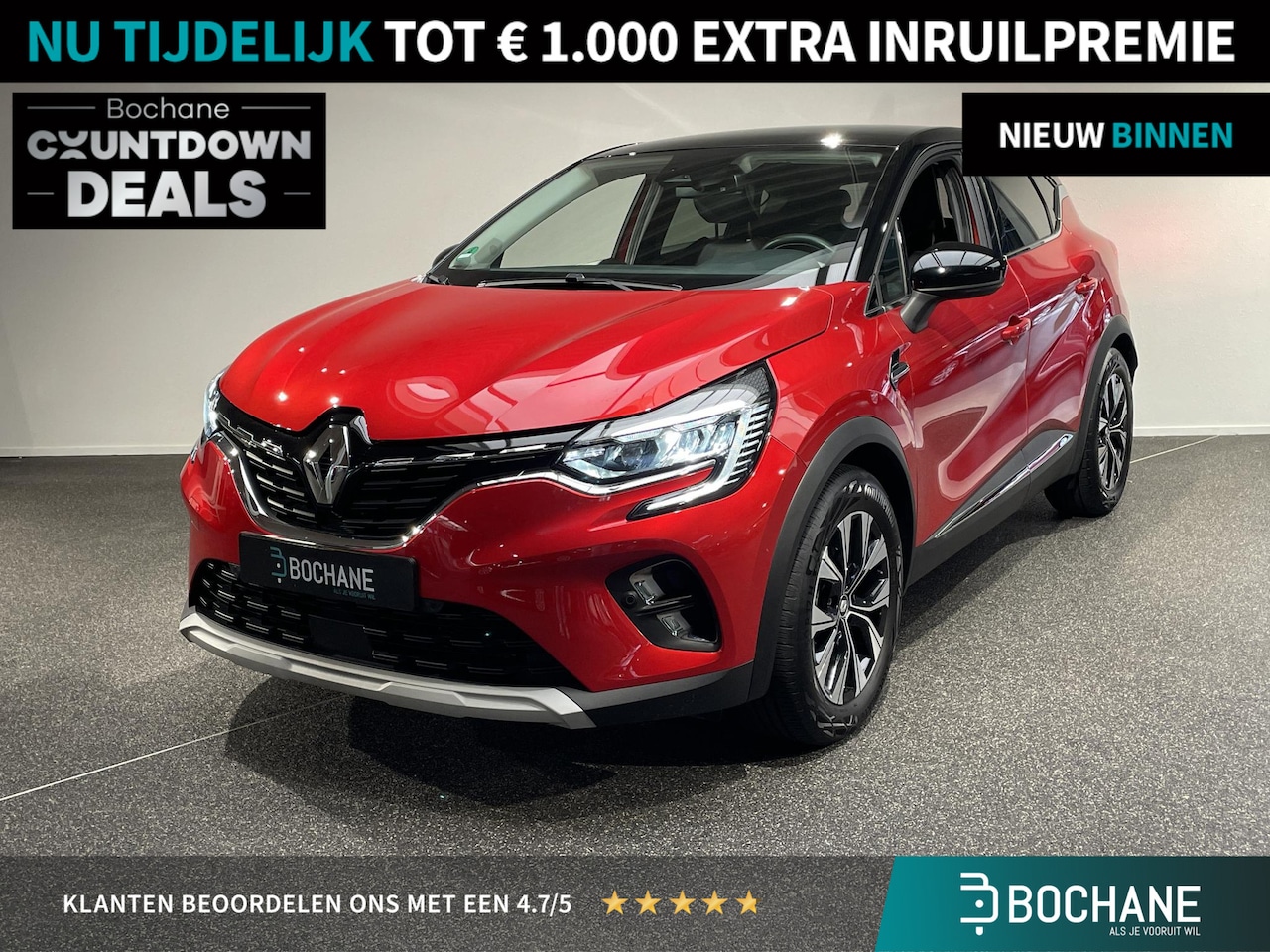 Renault Captur - 1.6 E-Tech full hybrid 145 techno Navigatie | Camera | Climate controle - AutoWereld.nl