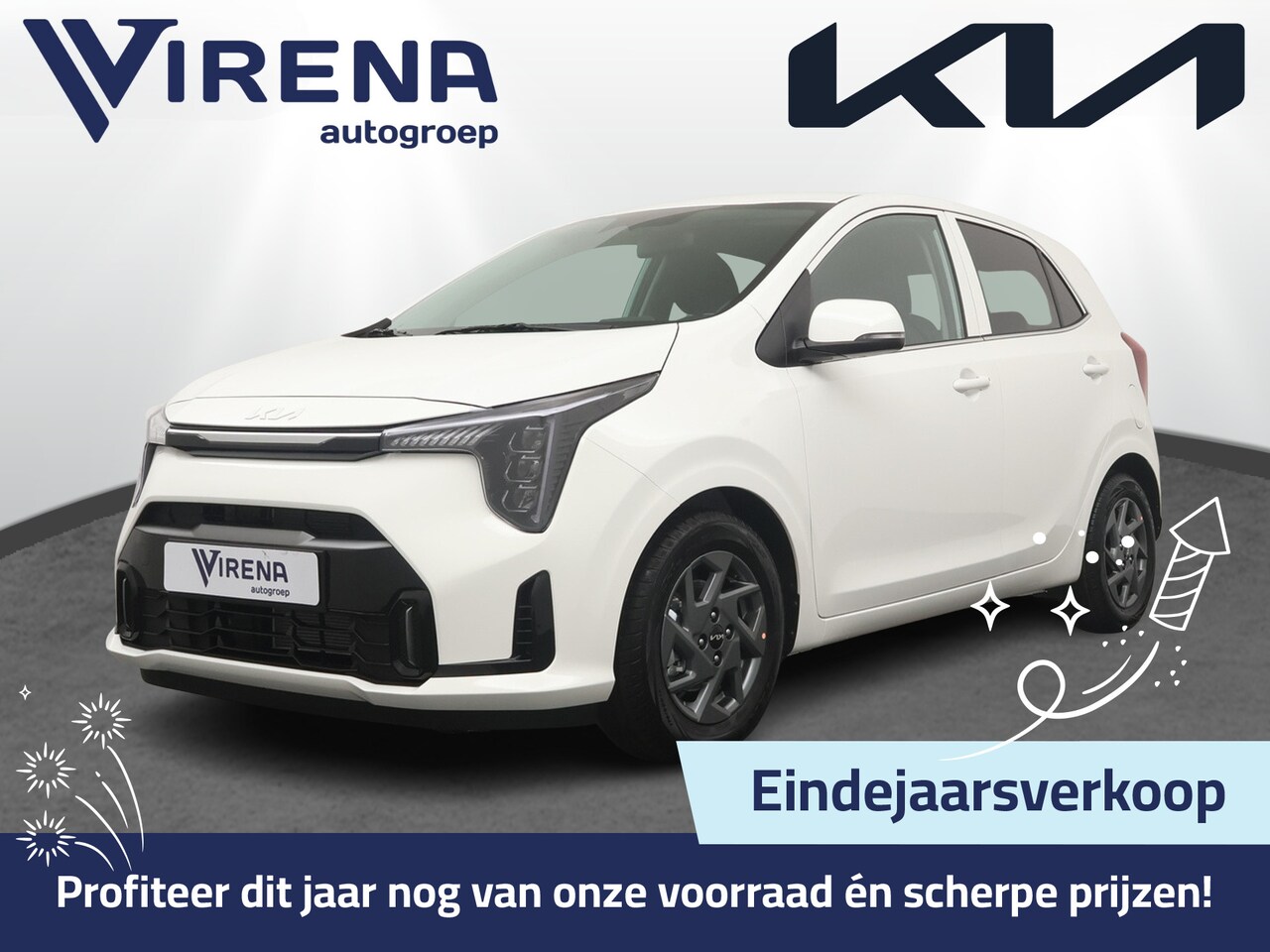 Kia Picanto - 1.0 DPI DynamicPlusLine - €1000 inruilpremie - Lichtmetalen velgen - Bluetooth - Navigatie - AutoWereld.nl