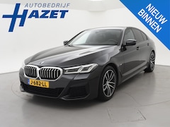 BMW 5-serie - 518D M-SPORT SEDAN + NAPPA LEDEREN COMFORTZETELS | TREKHAAK | H/K | HEAD-UP | SFEERVERLICH