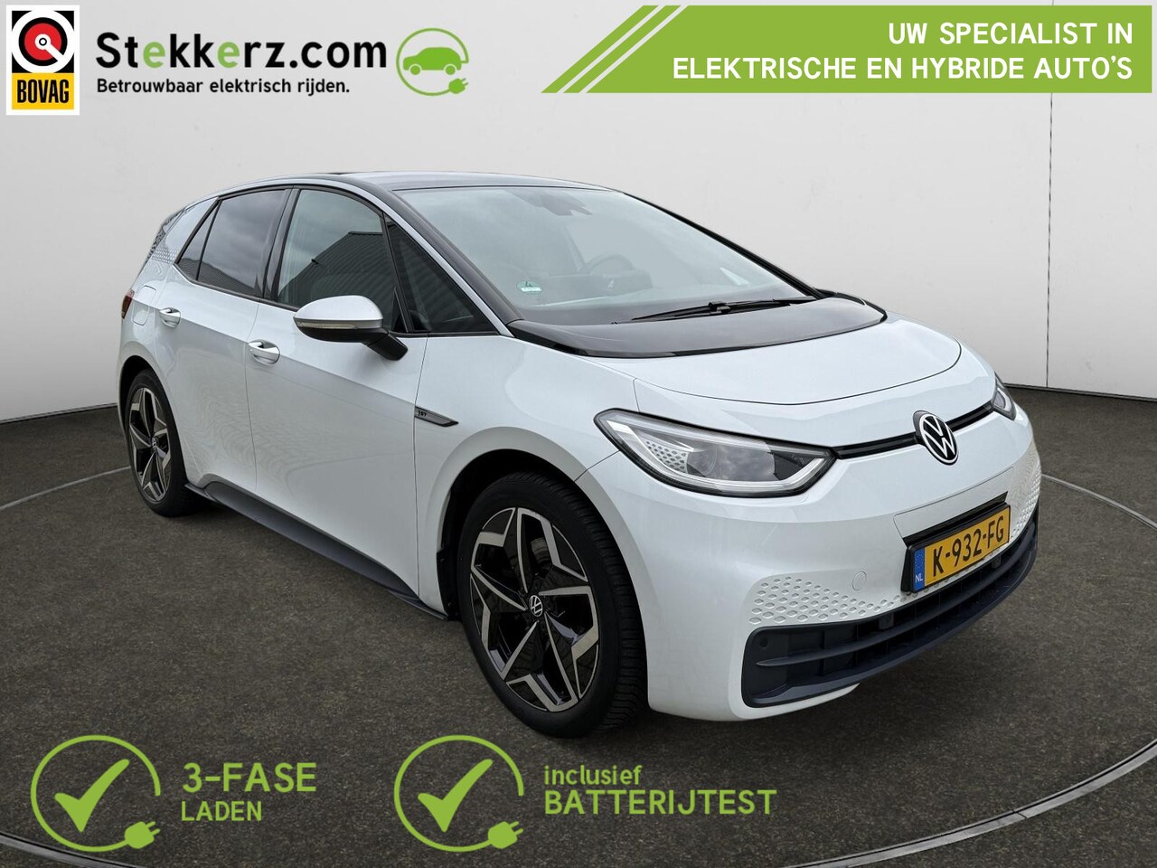 Volkswagen ID.3 - First Plus 58 kWh 1st.Plus | IQ Light | Winterpack | Camera | AVILOO Accutest SOH 93% - AutoWereld.nl