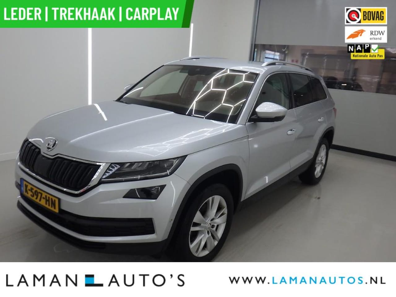 Skoda Kodiaq - 1.5 TSI 150pk DSG Business Edition Plus Aut. | Leder CarPlay Trekhaak Canton ECC Navi LED - AutoWereld.nl