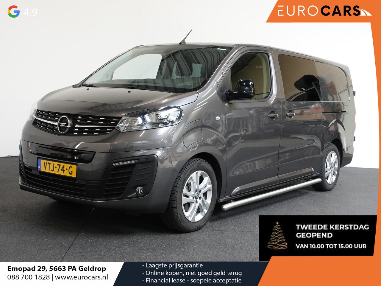 Opel Vivaro-e - L3H1 Dubbele Cabine Edition 75 kWh Automaat Airco Navigatie Cruise Control - AutoWereld.nl
