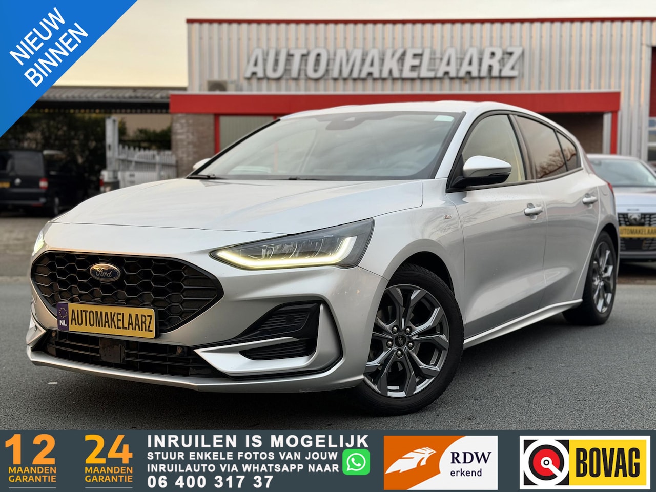 Ford Focus - 1.0 EcoBoost Hybrid ST Line | Moondust Silver - AutoWereld.nl
