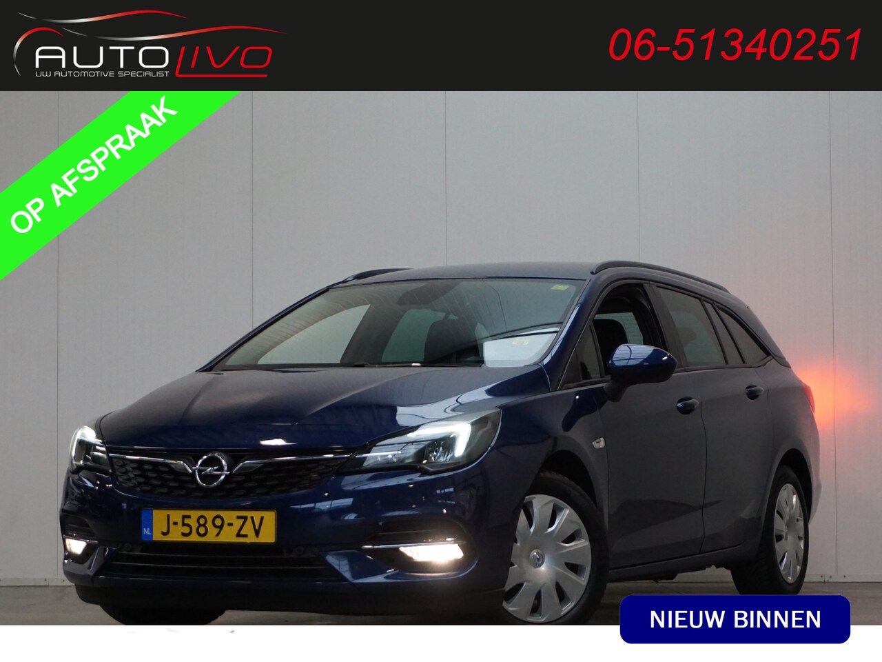 Opel Astra Sports Tourer - 1.4 Business Edition AUTOMAAT! 146 PK! APPLE NAV ERGO ST. VERW. CLIMA PDC TREKHAAK etc. - AutoWereld.nl