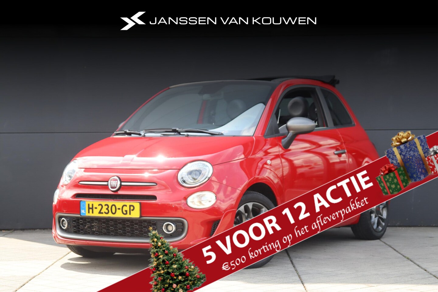 Fiat 500 C - 0.9 TwinAir Turbo Sport / Navigatie / CarPlay / Dealeronderhouden / 15'' velgen - AutoWereld.nl