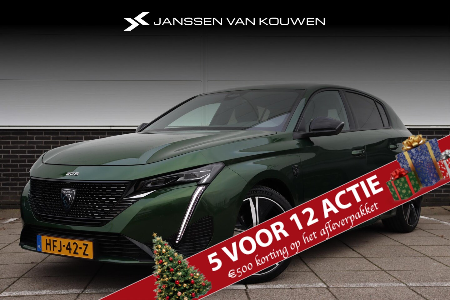Peugeot 308 - 1.2 PureTech GT *Automaat * Navigatie * LED Koplampen * Verde Oliva - AutoWereld.nl