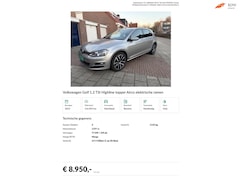 Volkswagen Golf - 1.2 TSI Highline topper Airco elektrische ramen
