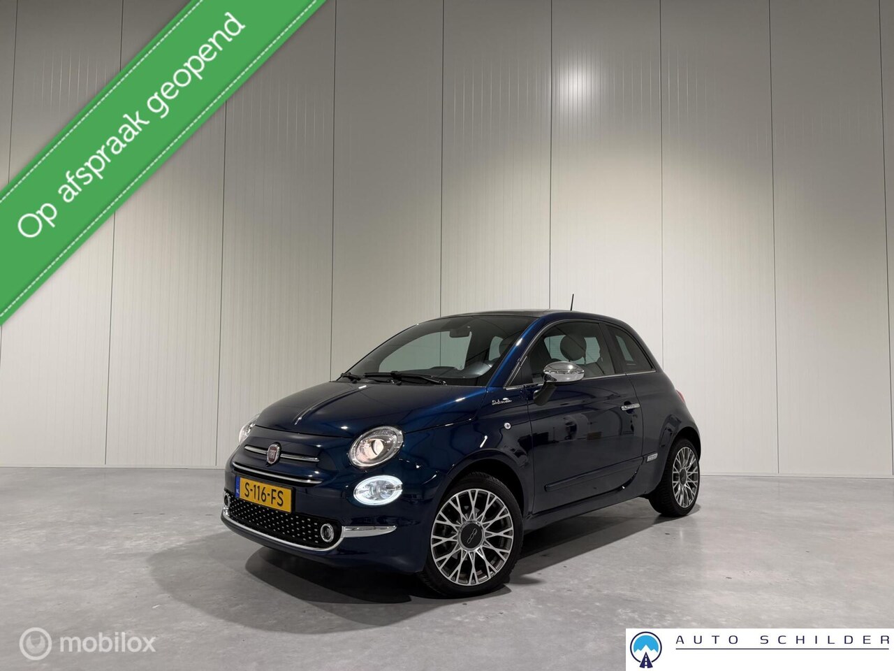 Fiat 500 - 1.0 Hybrid Dolcevita 1.0 Hybrid Dolcevita, Panodak|Navi|Airco|Pdc|Carplay|Led|Cruise|1e eig.|NL Auto - AutoWereld.nl