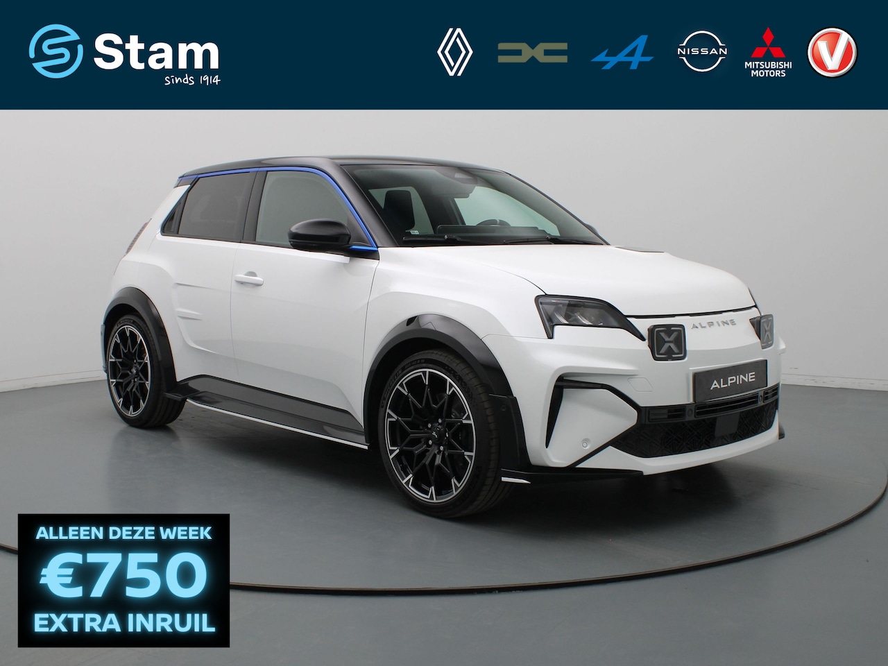 Alpine A290 - GT 52 kWh Snel Leverbaar | NIEUW | SNOWFLAKE met semi-diamant | Adapter V2L | Zonder naam - AutoWereld.nl