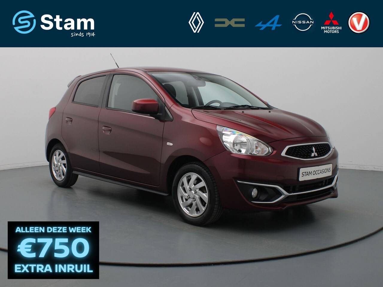 Mitsubishi Space Star - Automaat 70pk Active Airco | Carplay | Trekhaak | 14" Velgen - AutoWereld.nl