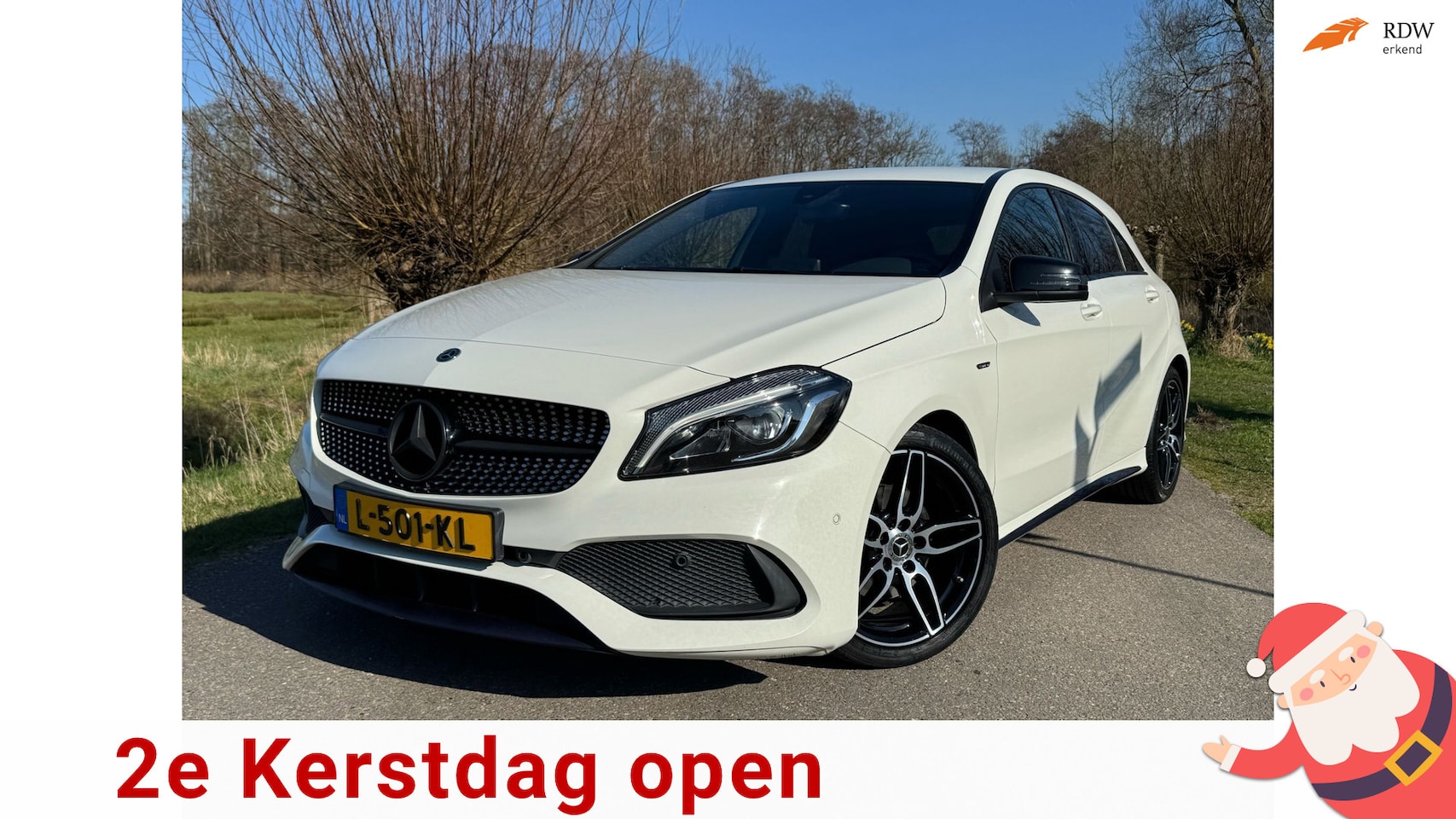 Mercedes-Benz A-klasse - 200 Sport Edition AMG-Line / Automaat / Clima-Airco / Navigatie / Leder-Alcatara / Soelver - AutoWereld.nl