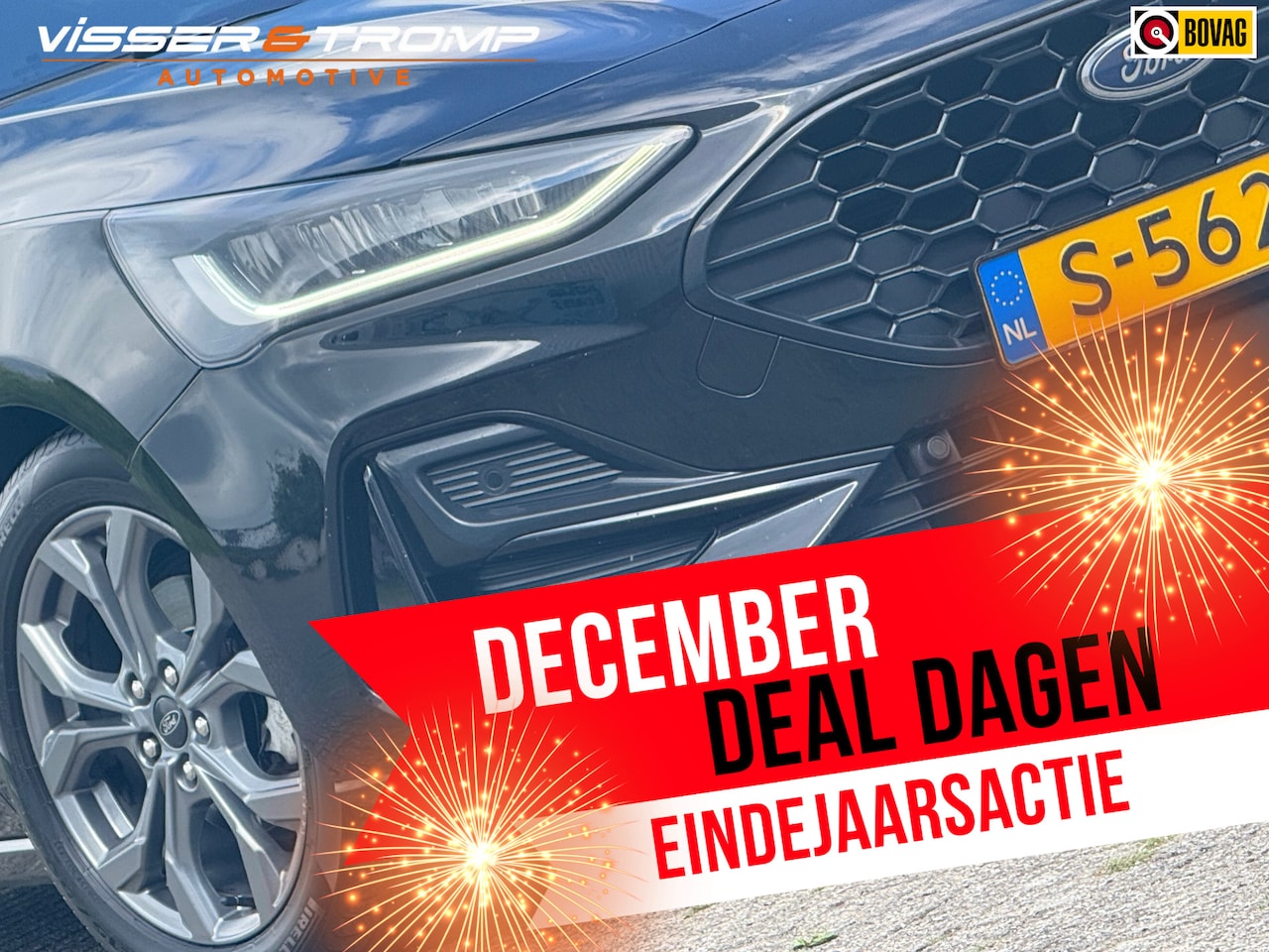 Ford Focus Wagon - 1.0 EcoBoost Hybrid ST Line Style Automaat - Agate Black - Winterpakket - AutoWereld.nl