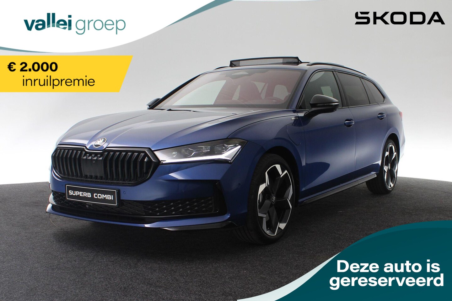 Skoda Superb Combi - combi Sportline Business 1.5 TSI PHEV 150 kW / 204 pk | Trekhaak | Canton sound - AutoWereld.nl